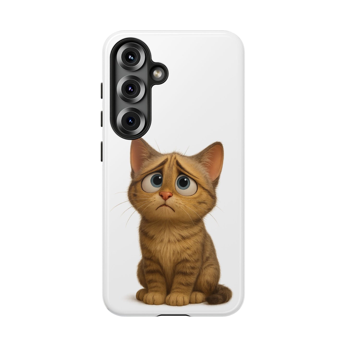 Cute Cat Phone Case, Funny Kitty Case, Animal Lover Gift, Cat Lover Accessory, Unique Cat Design Case, Pet Mom Gift - TRV