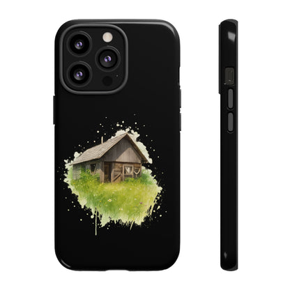 Rustic Farmhouse Phone Case, Cute Cottage Design, Tough Cases for Nature Lovers, Eco-Friendly Gift, Customizable Tech Accessories - TRV