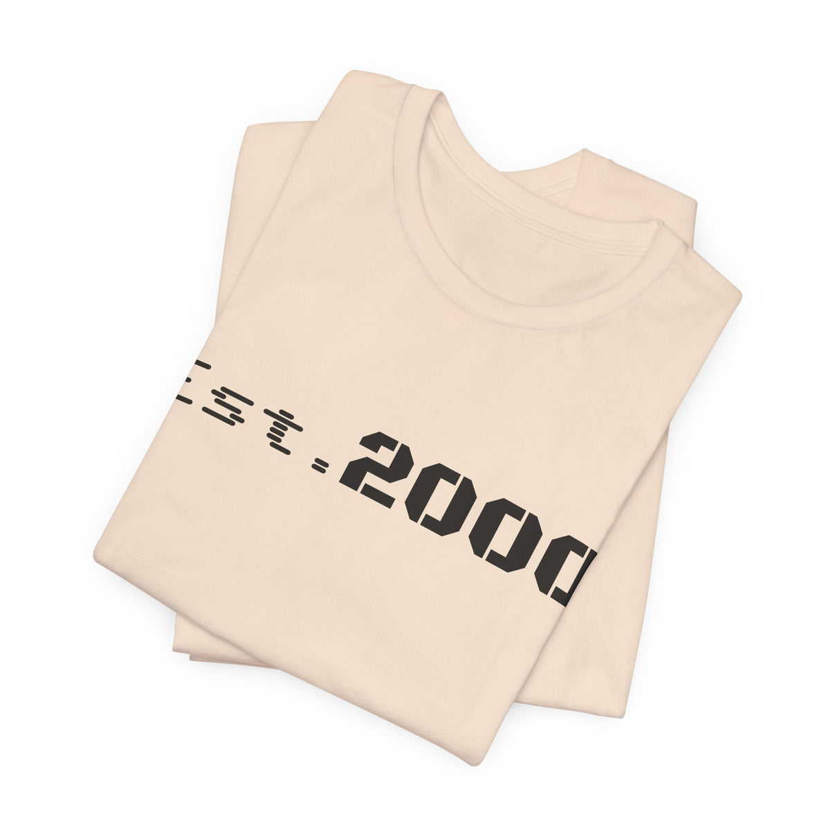 Retro pixel T-shirt by Printify featuring "Born in 2000" design, vintage style, casual fit, and bold graphic print.