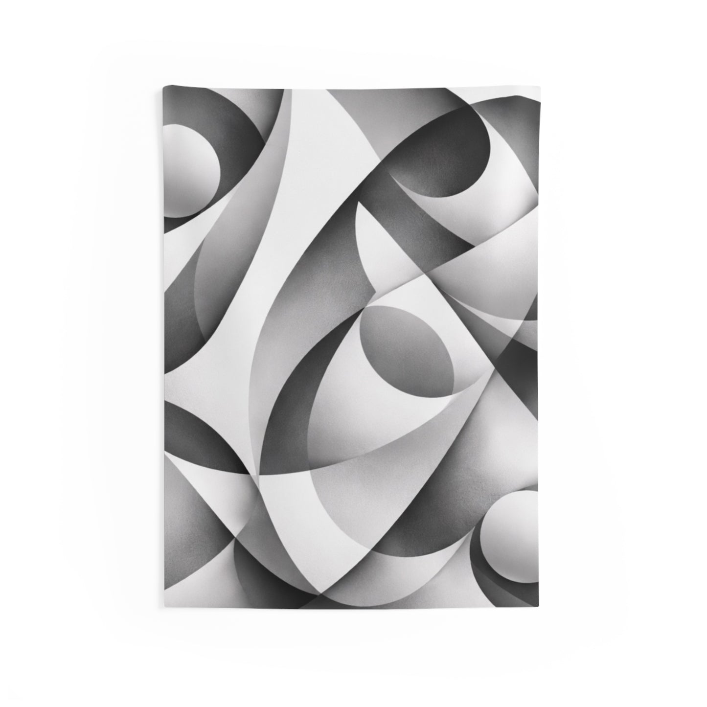 Abstract Monochrome Tapestry — Modern Geometric Wall Art