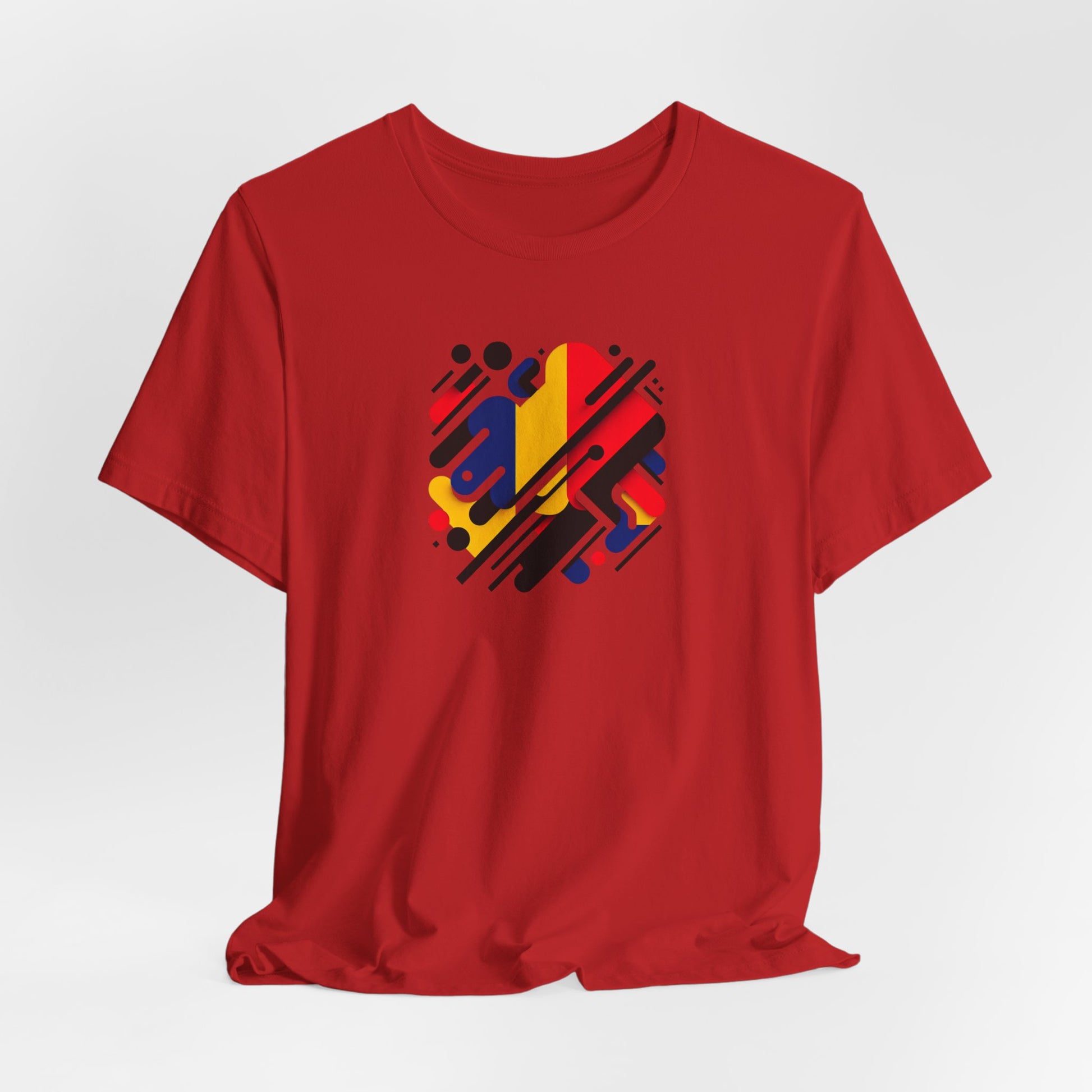 Artistic Heart Unisex Jersey Tee - Vibrant Graphic Tee, Casual Wear, Gift for Art Lovers, Birthday Surprise, Everyday Comfort - TRV