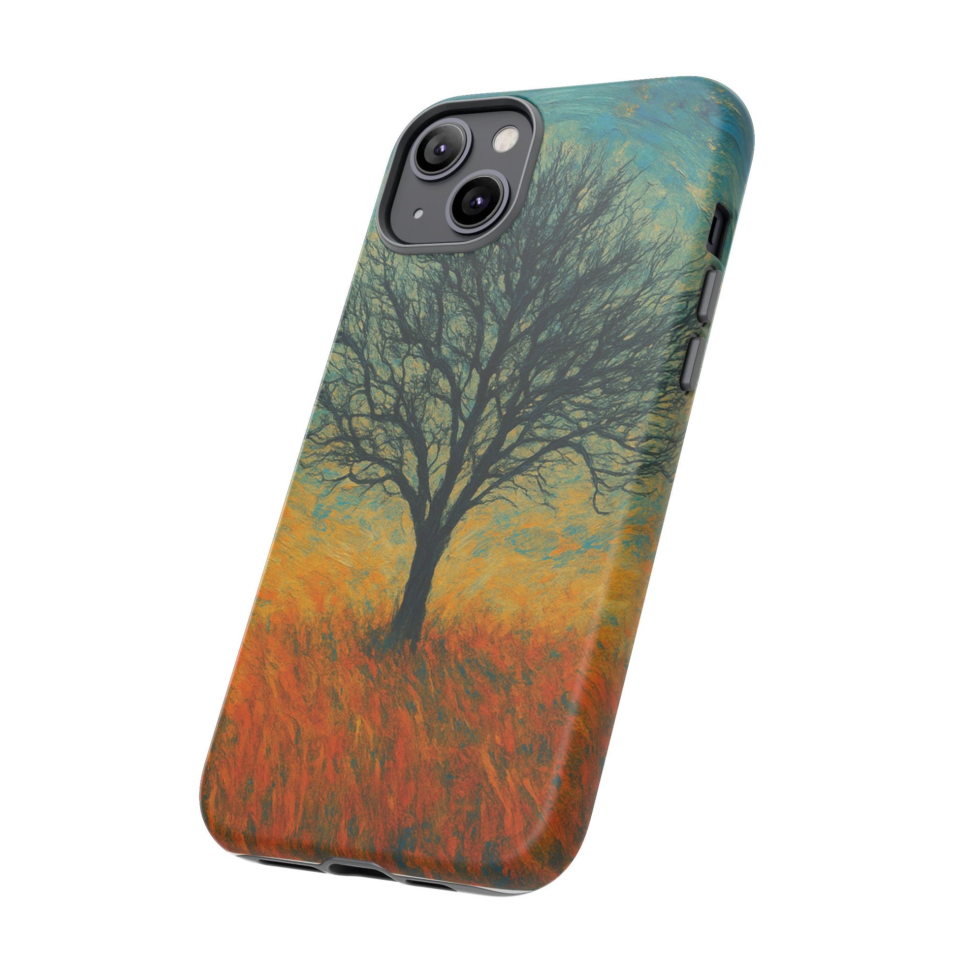 Artistic Phone Case with Tree Design, Nature Lover Gift, Unique Phone Cover, Holiday Present, Eco-friendly Tech Accessories - TRV