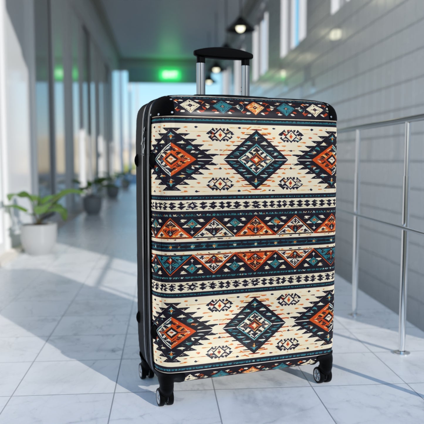 Aztec Travel Suitcase – Southwestern Pattern Carry-On Luggage
