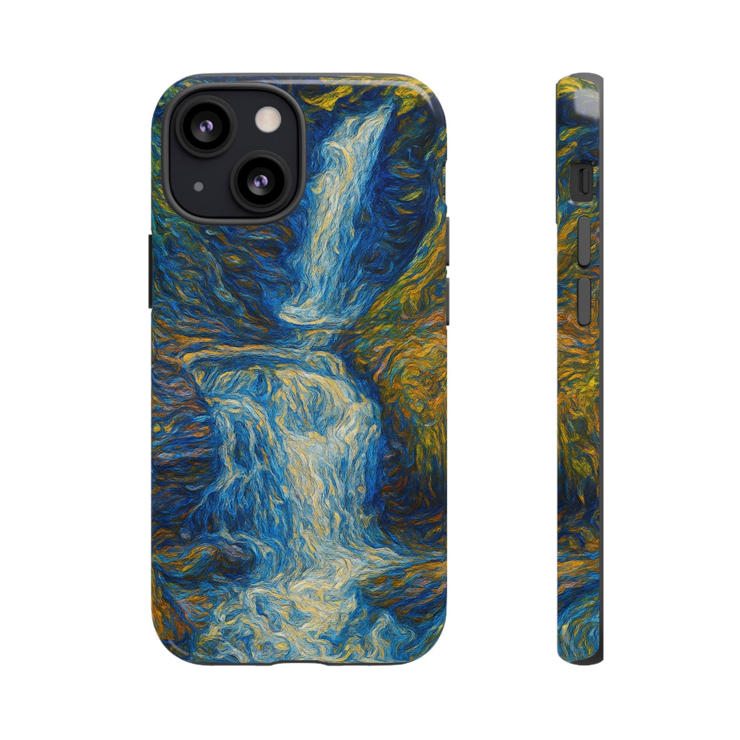 Artistic Phone Case - Waterfall Design, Unique Gift, Phone Accessory, Nature Lover, Original Artwork - TRV