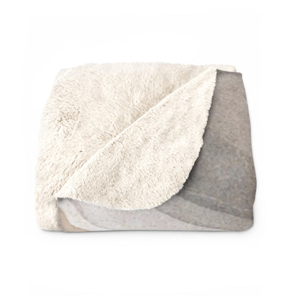 Abstract Sherpa Fleece Blanket