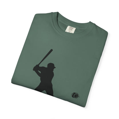 Unisex Baseball Silhouette Tee, Casual Wear, Sports Fan Apparel, Gift for Athletes, Summer Outing Outfit, Soft Cotton Shirt