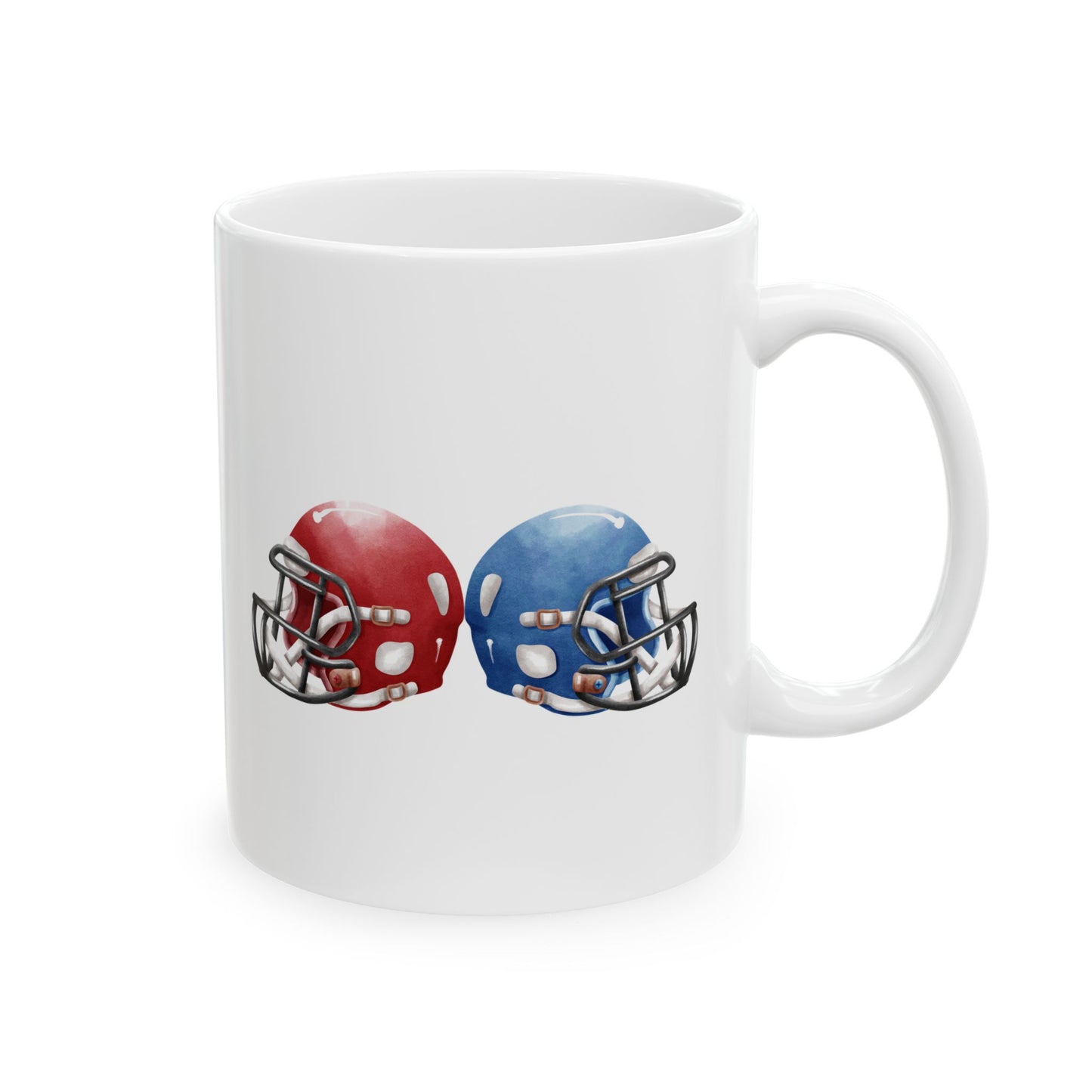 Football Fan Ceramic Mug | 11oz, 15oz | Perfect for Game Day, Sports Enthusiasts, Gifts, Tailgating, Team Celebration - TRV