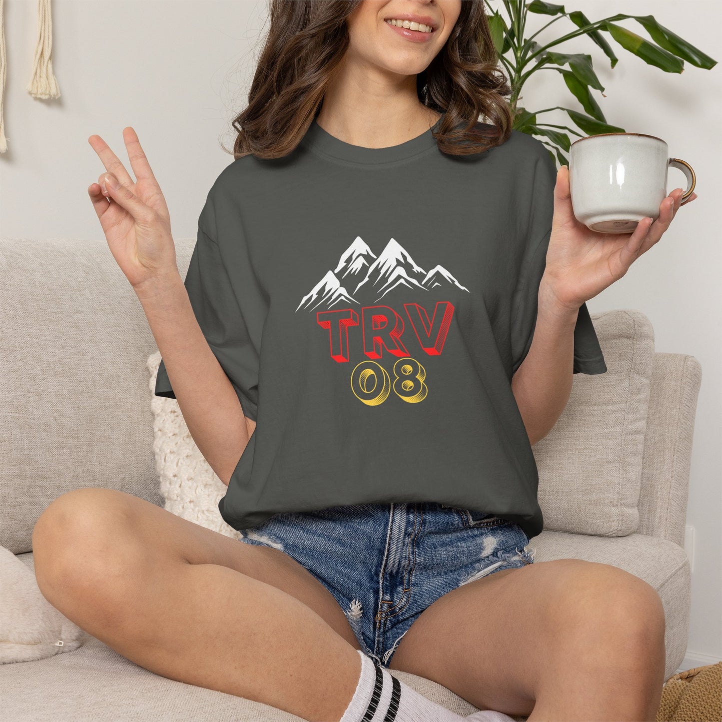TRV08 Logo Tee | Unisex Garment-Dyed T-Shirt