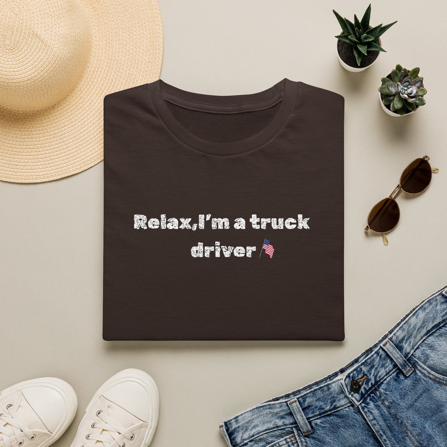 Truck Driver Relax Unisex T-Shirt, Casual Tee, Gift for Truckers, Father's Day Shirt, Comfortable Everyday Wear