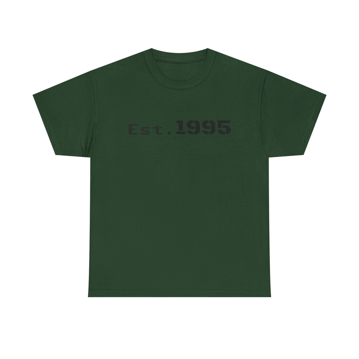 Vintage minimalist Est. 1995 T-shirt by Printify featuring a simple "Born in 1995" birthday design on a casual tee.