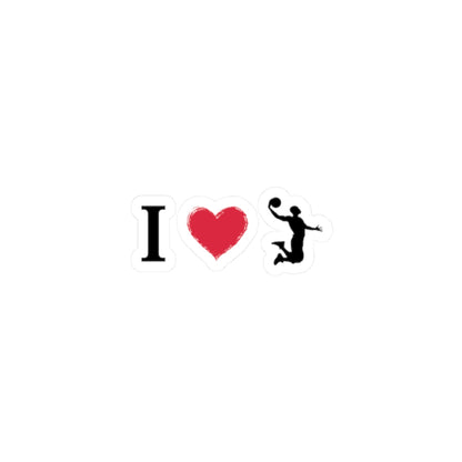 Basketball Lover Kiss-Cut Stickers, Sports Decals, Fun Laptop Stickers, Gift for Athletes, Basketball Fan Decor - TRV