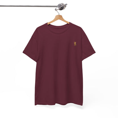 Brown kitten graphic cat lover T-shirt by Printify featuring a cute feline design on a casual tee.