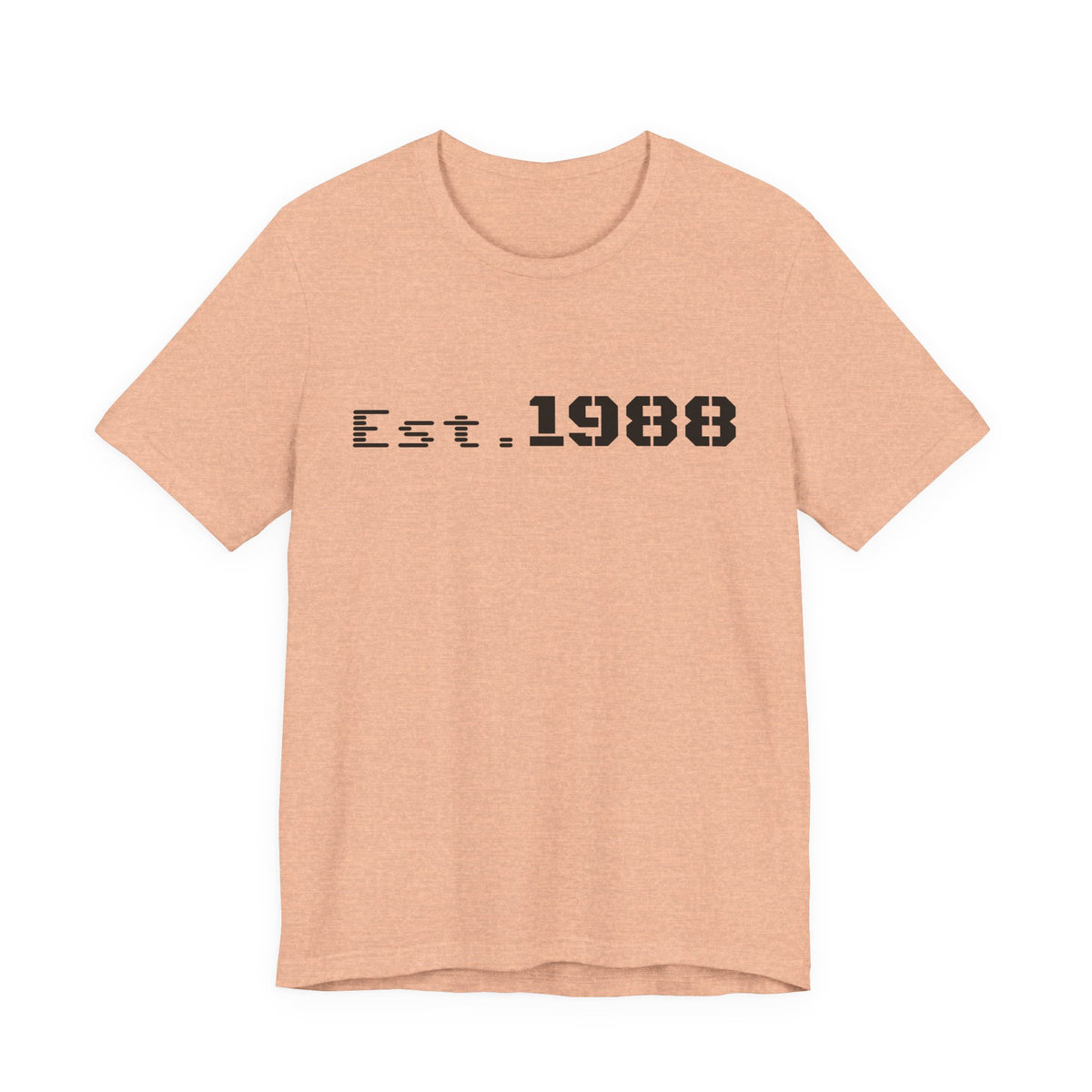 Printify retro logo t-shirt with "Est. 1988" print, featuring a classic design on a comfortable casual tee.