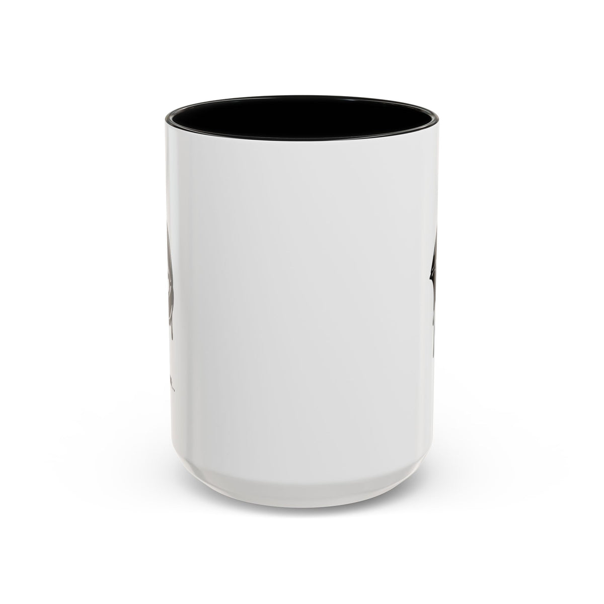 Black accent Dripping Bite coffee mug by Printify, 11oz or 15oz size, featuring a unique dripping design on a ceramic mug.