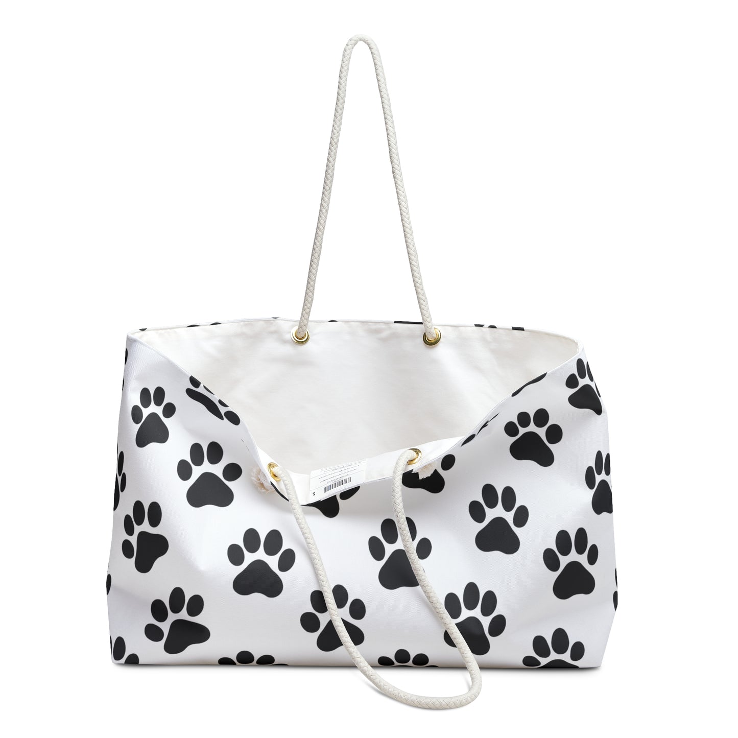 Paw Print Weekender Bag - Perfect for Pet Lovers, Travel, Gym, Beach, or Overnight Stays - TRV