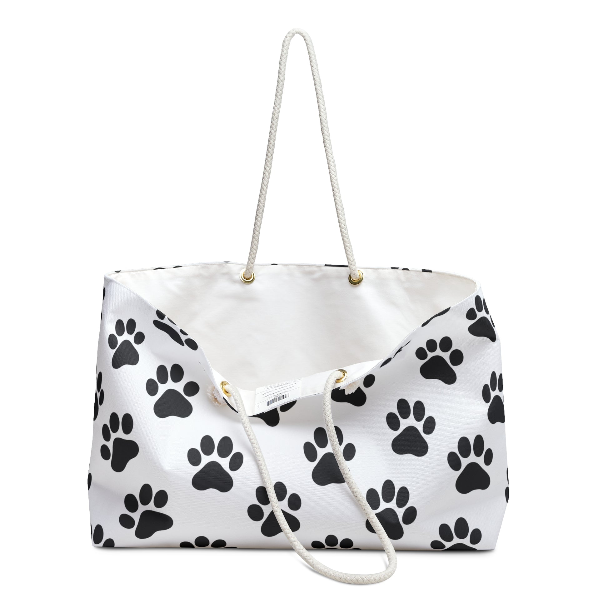 Paw Print Weekender Bag - Perfect for Pet Lovers, Travel, Gym, Beach, or Overnight Stays - TRV