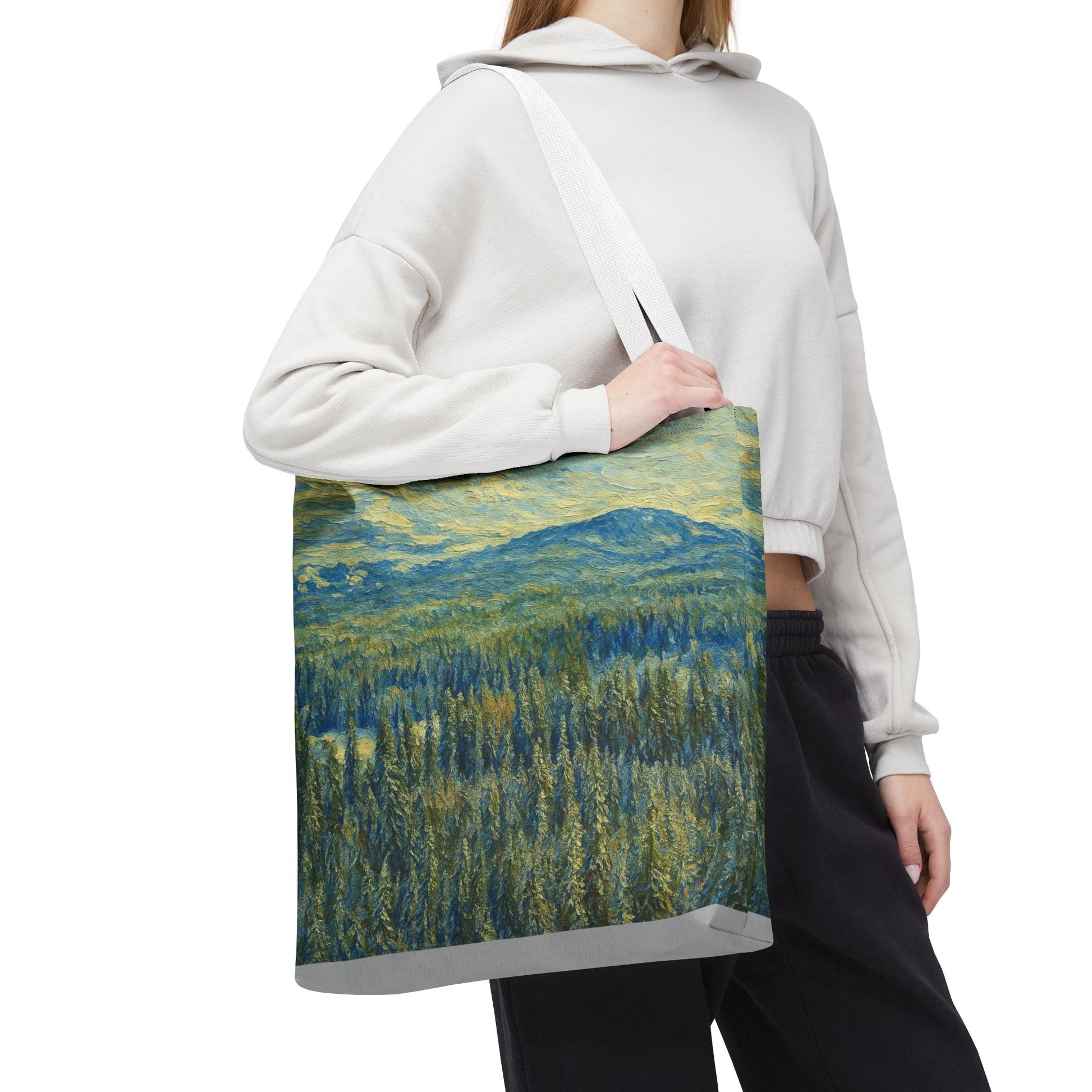 Nature-Inspired Tote Bag, Eco-Friendly Carryall, Bohemian Style Purse, Art Tote, Great Gift for Nature Lovers, Shopping Bag, Travel [...] - TRV