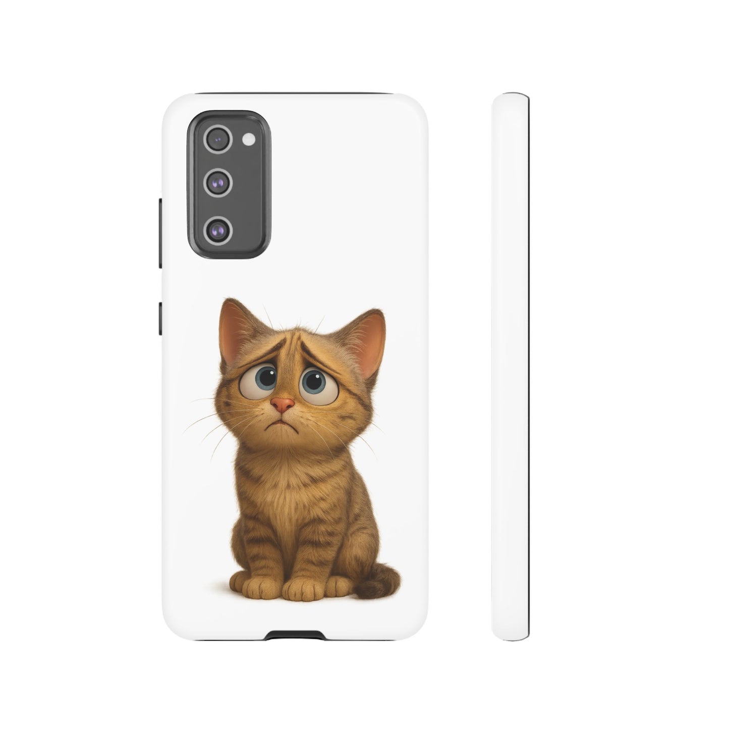Cute Cat Phone Case, Funny Kitty Case, Animal Lover Gift, Cat Lover Accessory, Unique Cat Design Case, Pet Mom Gift - TRV