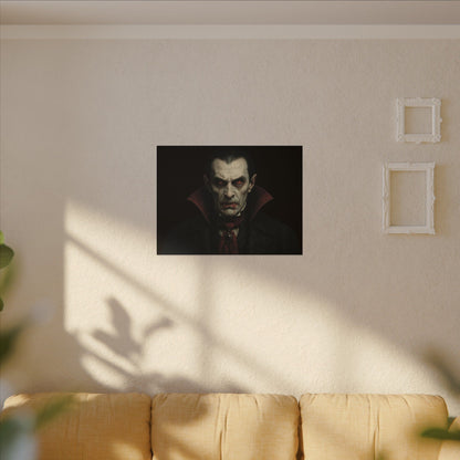Gothic Vampire Canvas Wall Art, Spooky Decor, Halloween Home Accent, Creepy Art Piece, Horror Themed Gift