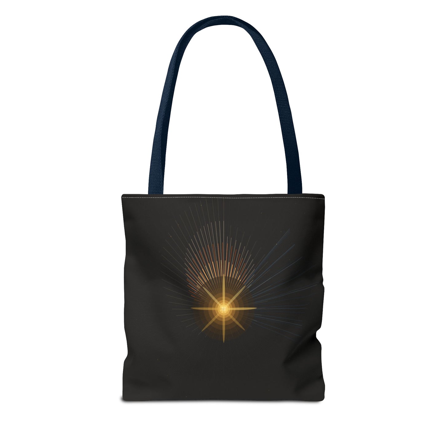 Radiant Starburst Tote Bag | Golden Light Celestial Design - TRV