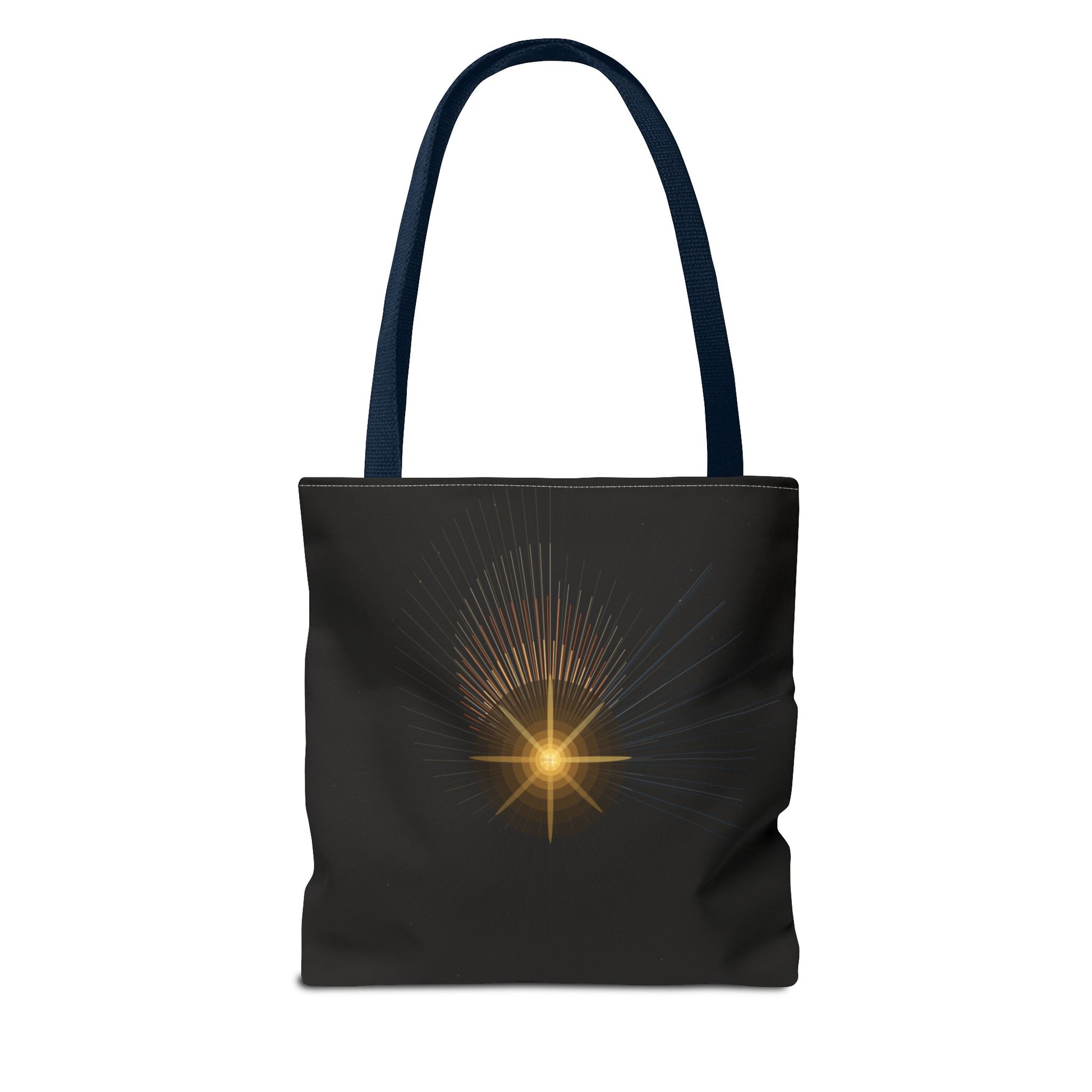 Radiant Starburst Tote Bag | Golden Light Celestial Design - TRV
