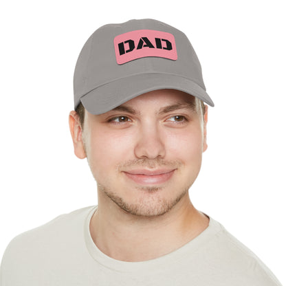 Stylish Dad Hat with Leather Patch | Perfect Gift for Fathers Day, Casual Wear, Dad's Birthday, Outdoor Activities