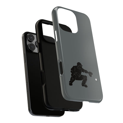Printify baseball catcher phone case, tough protective cover with printed design, fits smartphone for durable, stylish protection.