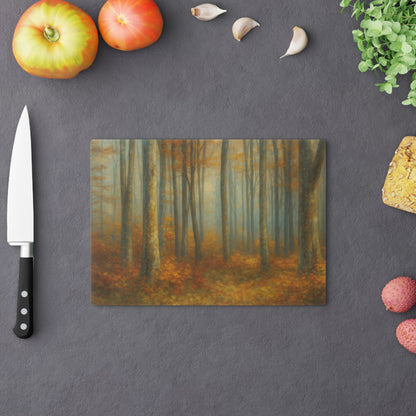 Autumn Forest Cutting Board - Nature-Inspired Kitchen Decor