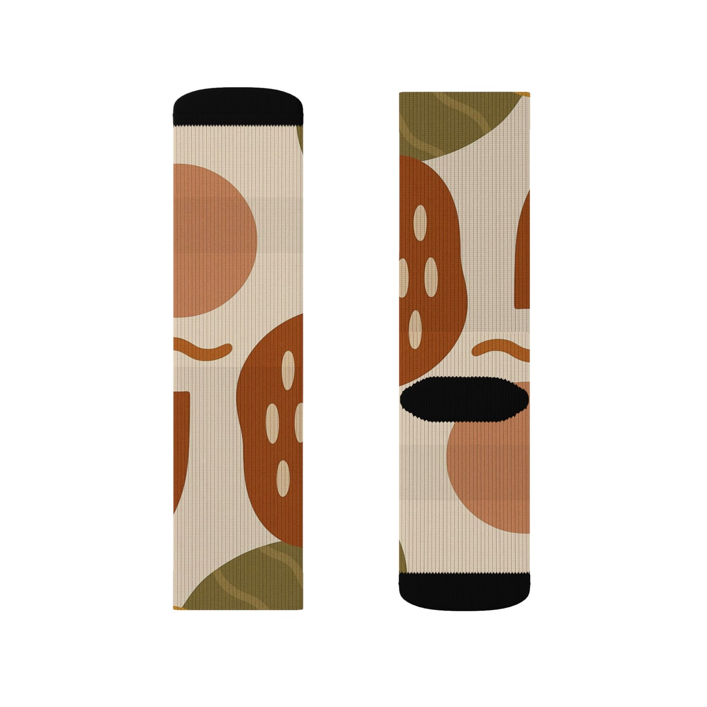Abstract Floral Pattern Socks | Sublimation Crew Socks