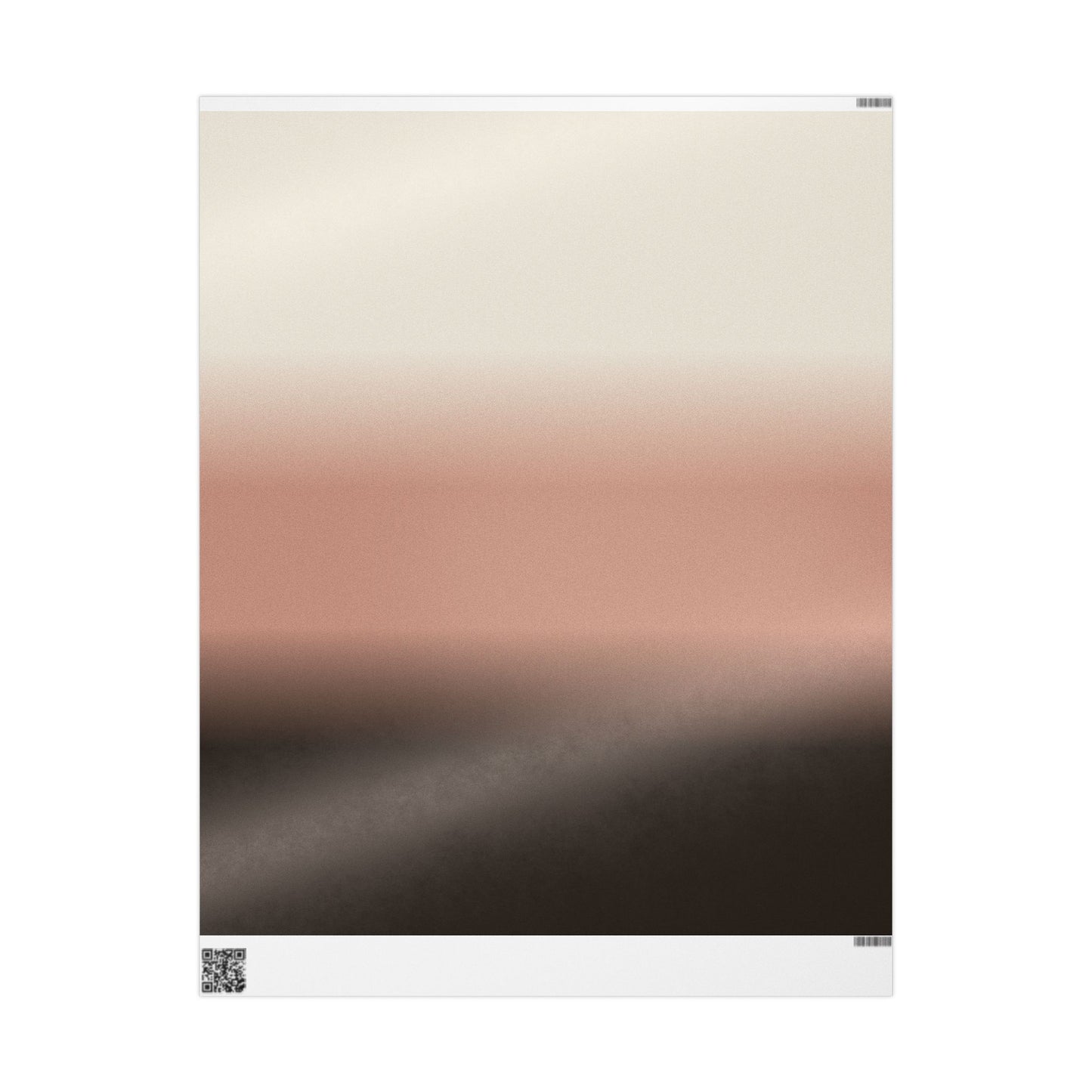 Neutral Ombre Gradient Wrapping Paper Roll — Minimal Beige to Brown Gift Wrap for Weddings, Birthdays & Everyday