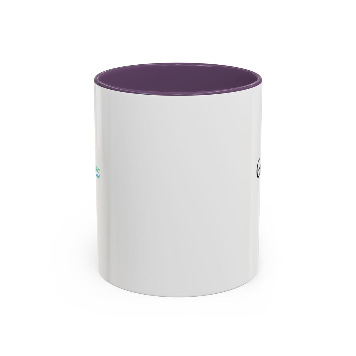 Printify Good Vibes Only accent coffee mug with positive morning quote, ceramic tea cup with colorful design and handle.