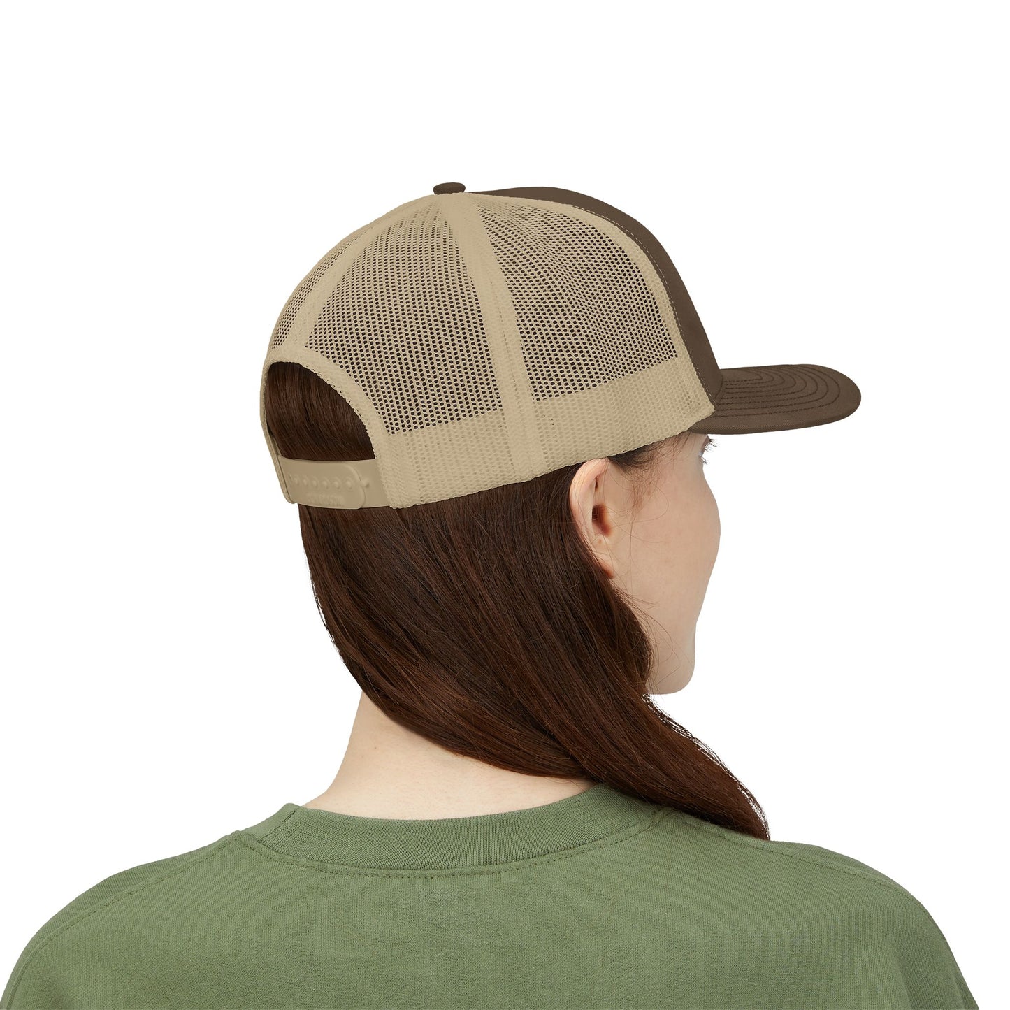 Vintage batter silhouette baseball snapback trucker hat by Printify, featuring classic design and adjustable fit.
