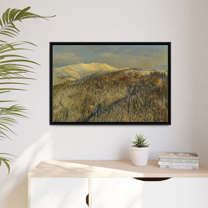 Framed Mountain Canvas Art, Perfect for Home Decor, Nature Wall Art, Gift for Nature Lovers, Cozy Atmosphere - TRV