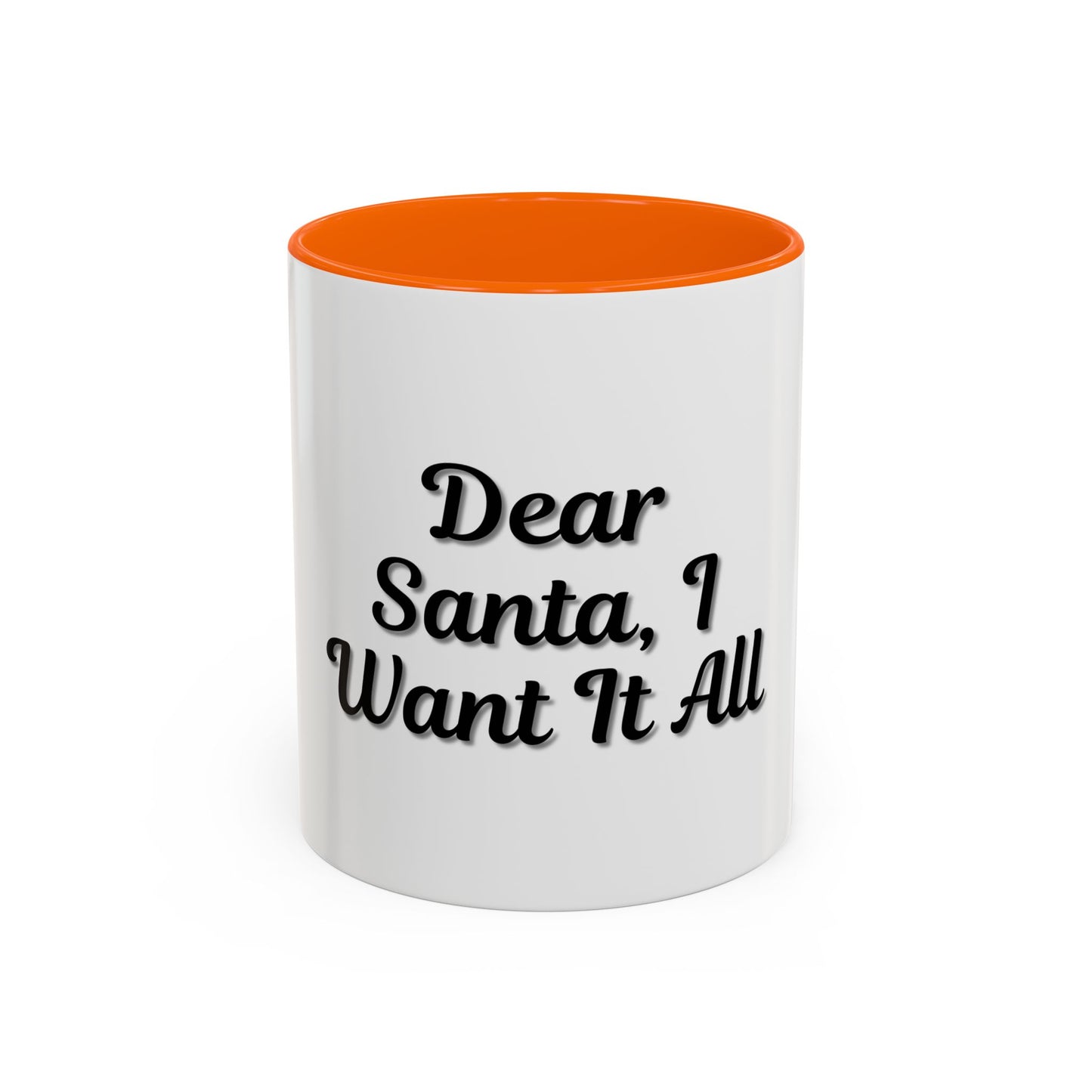Dear Santa Accent Coffee Mug - Fun Holiday Mug for Christmas Enthusiasts - TRV