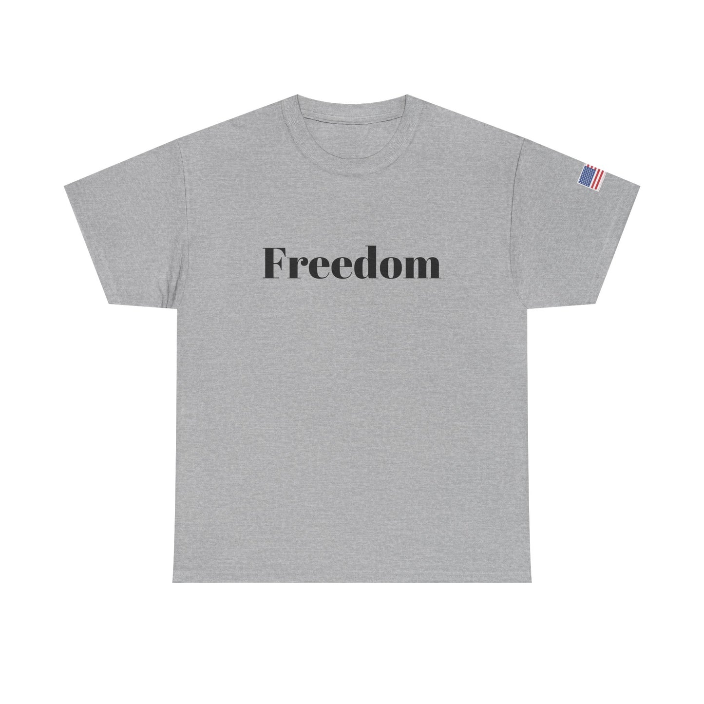 Freedom script tee | T-Shirt, American flag sleeve - TRV