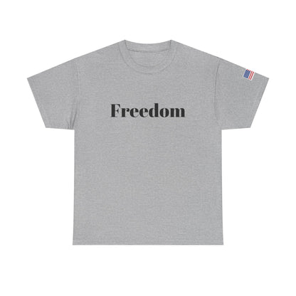Freedom script tee | T-Shirt, American flag sleeve - TRV