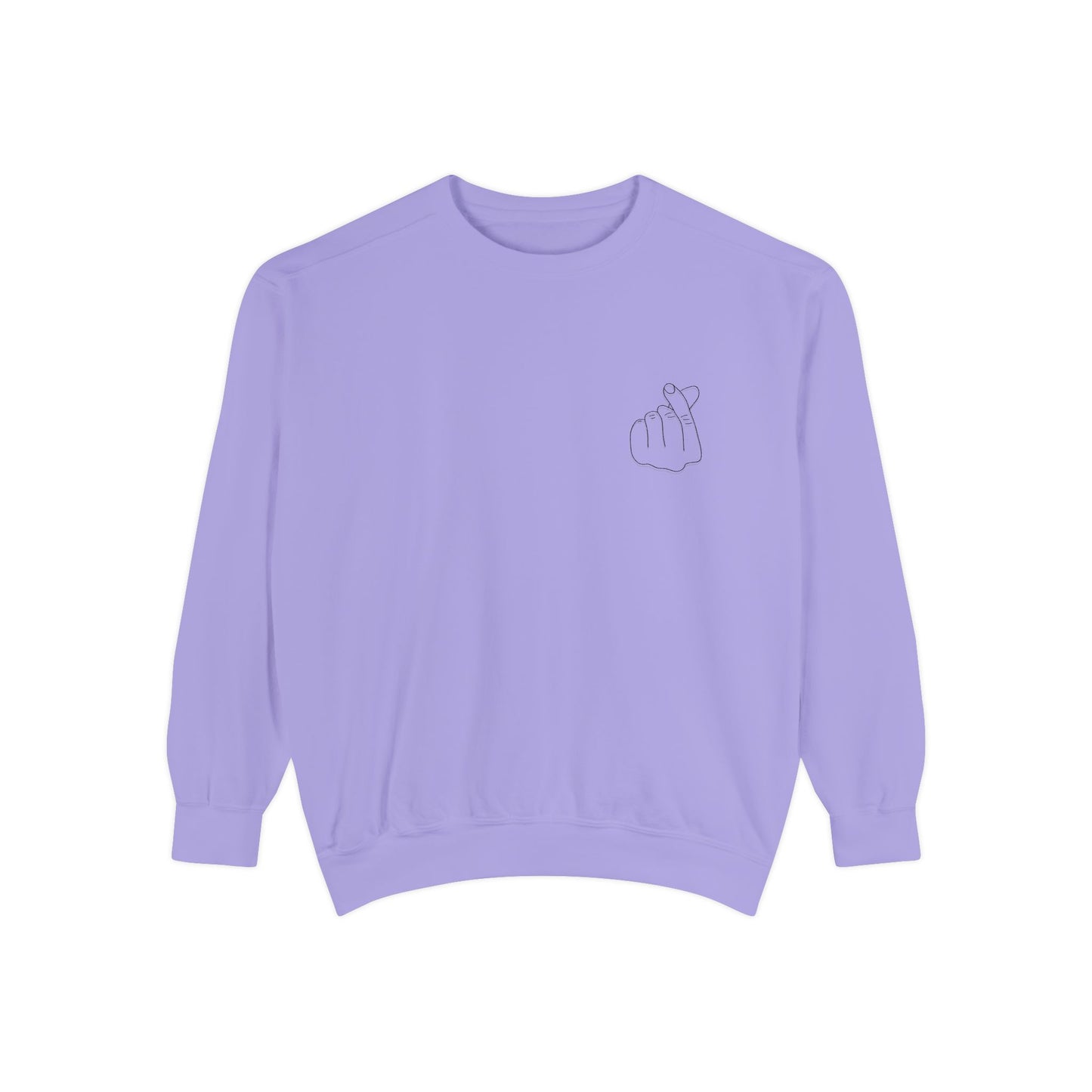 Minimalist Unisex Sweatshirt with Hand Design - Cozy & Stylish