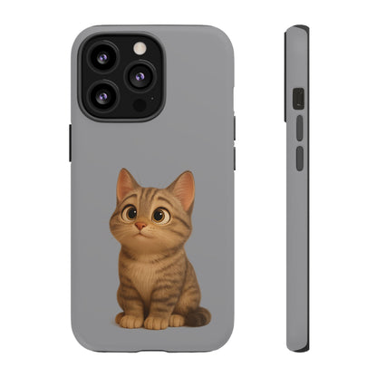 Cute Cat Phone Case, Kawaii Pet Accessory, Gift for Cat Lovers, Animal Phone Cover for Kids, Unique Kitty Design, Birthdays, Holidays - TRV