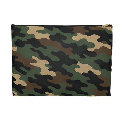 Camouflage Accessory Pouch - Chic Camo Makeup Bag, Gear Organizer, Travel Essentials, Military Style, Gift for Him/Her