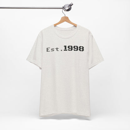 Vintage Est. 1998 Tee - Retro Unisex Shirt for Birthdays, Gifts, Everyday Wear, Casual Style, Nostalgia - TRV