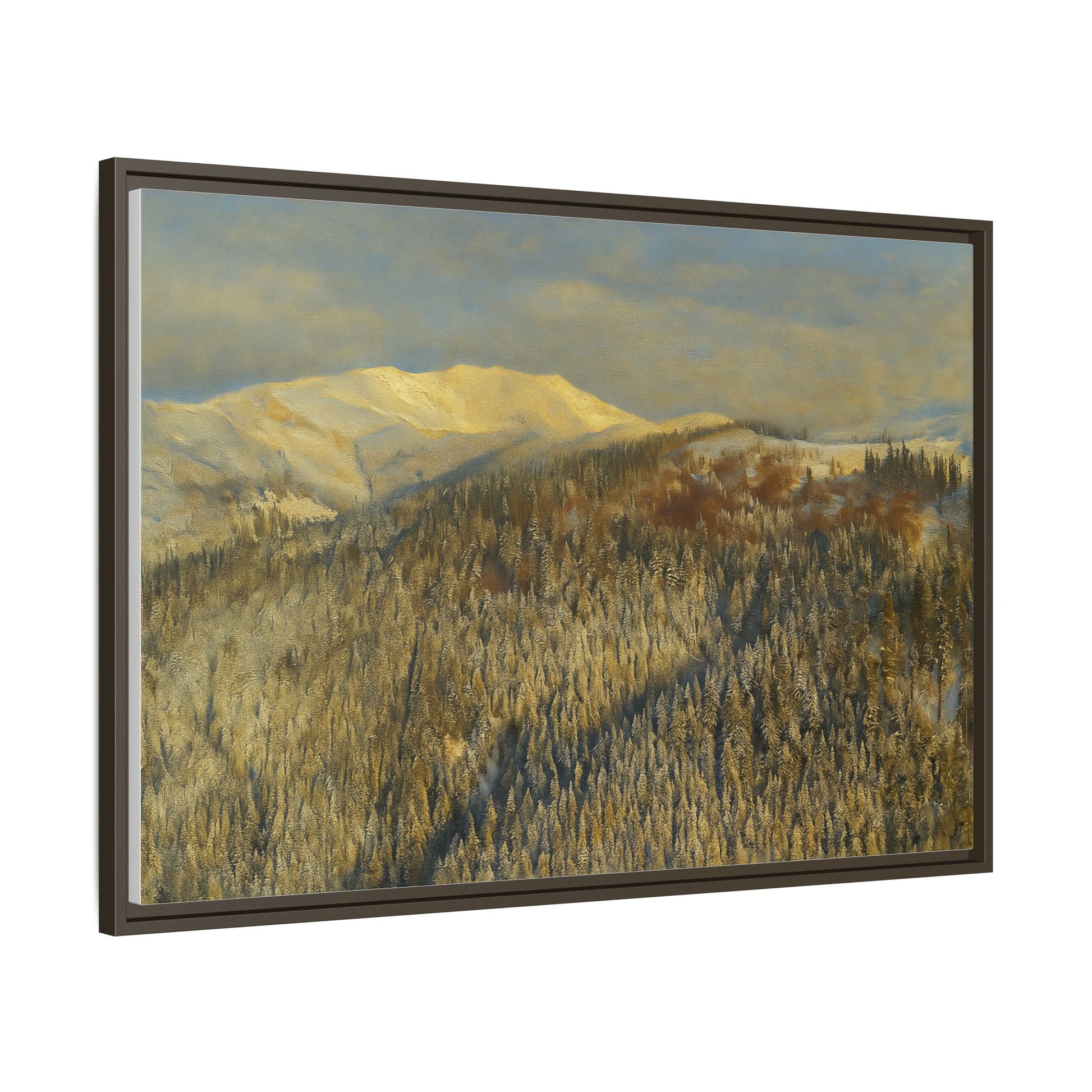 Framed Mountain Canvas Art, Perfect for Home Decor, Nature Wall Art, Gift for Nature Lovers, Cozy Atmosphere - TRV