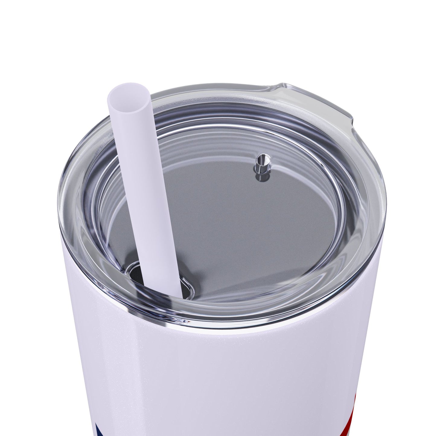 Skinny Tumbler — USA Flag 20oz Straw Tumbler (Patriotic Travel Cup)