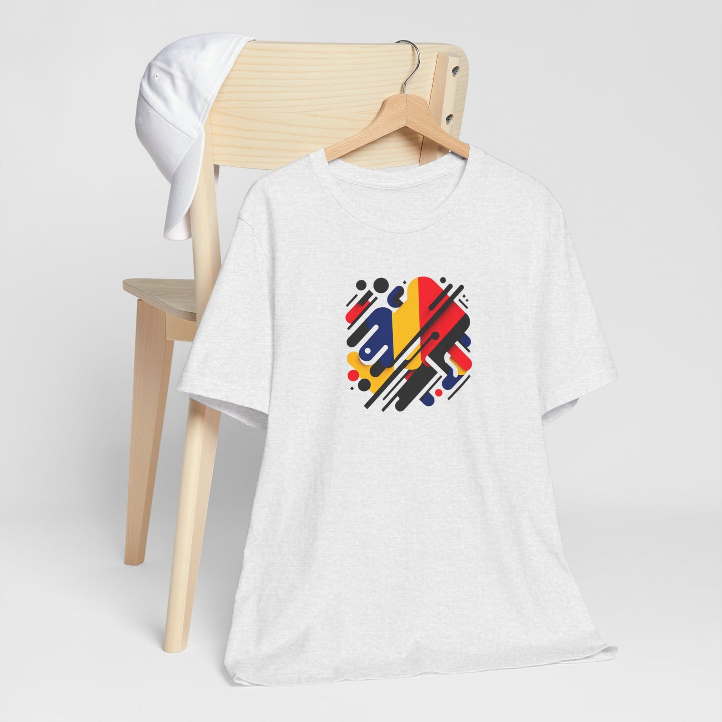Artistic Heart Unisex Jersey Tee - Vibrant Graphic Tee, Casual Wear, Gift for Art Lovers, Birthday Surprise, Everyday Comfort - TRV