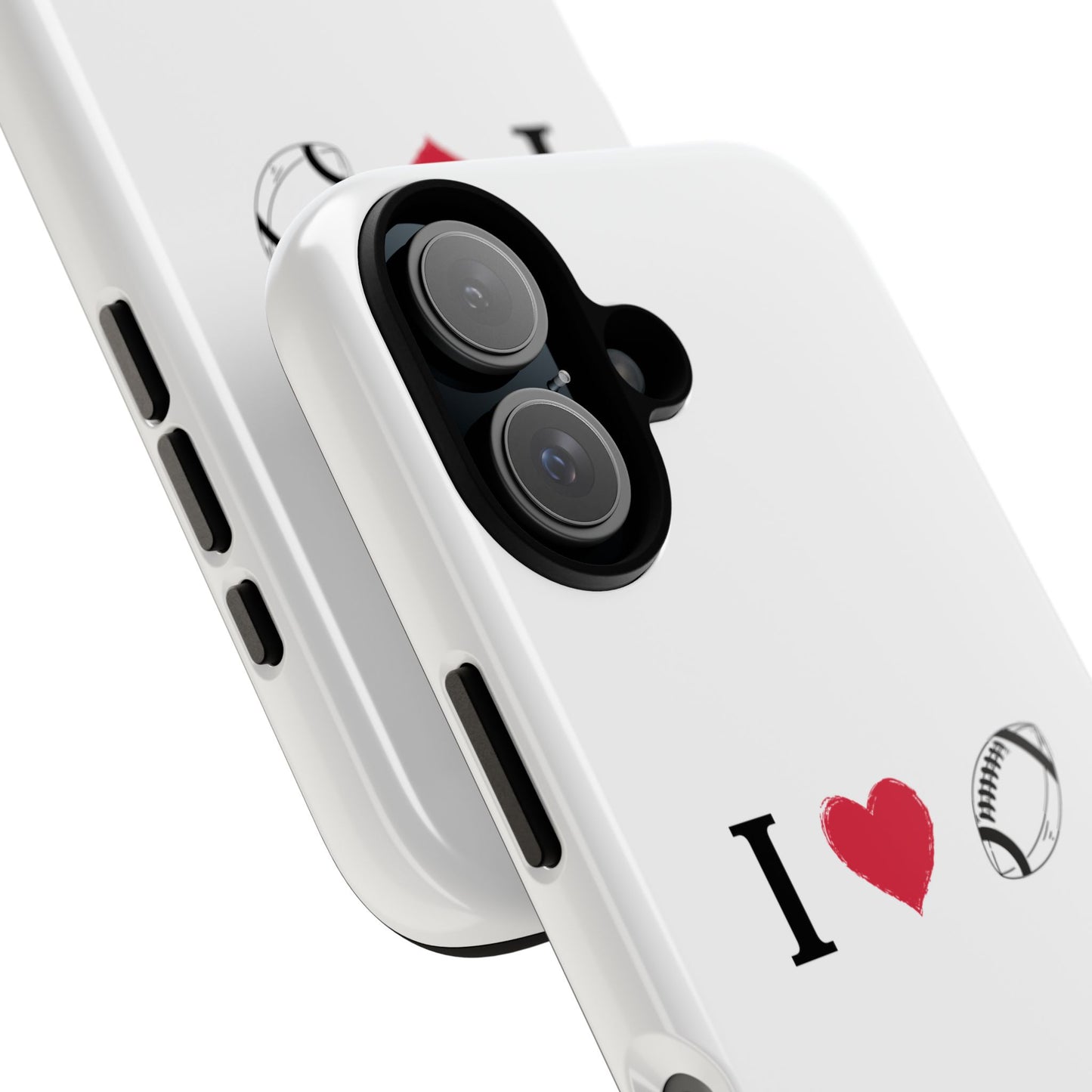 Football Love Phone Case - Tough Cases, Unique Sports Lover Gift, Personalized Cellphone Cover, Birthday Present, Sports Equipment - TRV